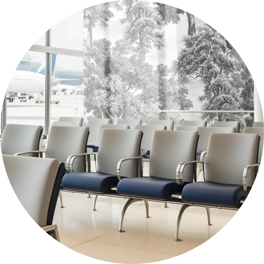 Waiting Lounges with Honpo Wallpaper